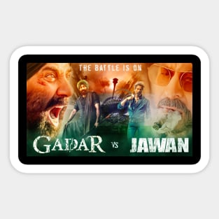 GADAR VS JAWAN Sticker